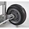 Schäfer Shop Select Sackkarre, 2-in-1, Tragkraft 250 kg, klappbar, Bock- und Lenkrollen, Aluminium/Kunststoff, schwarz-silber