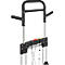 Schäfer Shop Select Sackkarre, Tragkraft 200 kg, klappbar, schwenkbare Handgriffe, Spannband, 2 Bockrollen, Aluminium/Kunststoff, rot-schwarz-silber