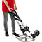 Schäfer Shop Select Sackkarre, Tragkraft 200 kg, klappbar, schwenkbare Handgriffe, Spannband, 2 Bockrollen, Aluminium/Kunststoff, rot-schwarz-silber