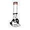 Schäfer Shop Select Sackkarre, Tragkraft 60 kg, klappbar, elastisches Spannband, 2 Bockrollen, Aluminium/Kunststoff, rot-schwarz-silber
