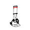 Schäfer Shop Select Sackkarre, Tragkraft 60 kg, klappbar, elastisches Spannband, 2 Bockrollen, Aluminium/Kunststoff, rot-schwarz-silber