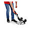 Schäfer Shop Select Sackkarre, Tragkraft 60 kg, klappbar, elastisches Spannband, 2 Bockrollen, Aluminium/Kunststoff, rot-schwarz-silber