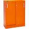 Schäfer Shop Select Schiebetürenschrank, 3 Ordnerhöhen, B 1200 mm, orange RAL 2004