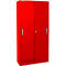 Schäfer Shop Select Schiebetürenschrank, 5 Ordnerhöhen, B 1200 mm, rot RAL 3020