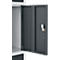 Schäfer Shop Select Schliessfachgarderobe, mit Hutablage & Kleiderstange, 2 x 5 Fächer, B 1735 x T 500 x H 1950 mm, weissalu/anthrazitgrau 