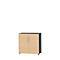 Schäfer Shop Select Schrank Start Off, 2 OH, abschließbar, B 800 x T 420 x H 744 mm, Holz, graphit/ahorn 