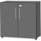 Schäfer Shop Select Schrank Start Off, 2 OH, abschließbar, B 800 x T 420 x H 744 mm, Holz, graphit/graphit 