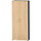 Schäfer Shop Select Schrank Start Off, 6 OH, abschließbar, B 800 x T 420 x H 2196 mm, Holz, graphit/ahorn 