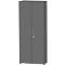 Schäfer Shop Select Schrank Start Off, 6 OH, abschließbar, B 800 x T 420 x H 2196 mm, Holz, graphit/graphit 