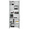 Schäfer Shop Select Schrank Start Off, 6 OH, abschließbar, B 800 x T 420 x H 2240 mm, Holz, lichtgrau/lichtgrau