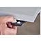 Schäfer Shop Select Schreibtisch, elektrisch höhenverstellbar, Rechteck, C-Fuß, B 1600 x T 800 x H 725-1185 mm, graphit/weiß
