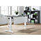 Schäfer Shop Select Schreibtisch, elektrisch höhenverstellbar, Rechteck, C-Fuß, B 1600 x T 800 x H 725-1185 mm, graphit/weiß