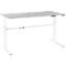 Schäfer Shop Select Schreibtisch, elektrisch höhenverstellbar, Rechteck, C-Fuß, B 1600 x T 800 x H 725-1185 mm, lichtgrau/weiß