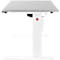 Schäfer Shop Select Schreibtisch, elektrisch höhenverstellbar, Rechteck, C-Fuß, B 1600 x T 800 x H 725-1185 mm, lichtgrau/weiß