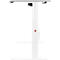 Schäfer Shop Select Schreibtisch, elektrisch höhenverstellbar, Rechteck, C-Fuß, B 1600 x T 800 x H 725-1185 mm, lichtgrau/weiß