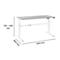 Schäfer Shop Select Schreibtisch, elektrisch höhenverstellbar, Rechteck, C-Fuß, B 1600 x T 800 x H 725-1185 mm, lichtgrau/weiß