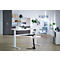 Schäfer Shop Select Schreibtisch, elektrisch höhenverstellbar, Rechteck, C-Fuß, B 1600 x T 800 x H 725-1185 mm, weiß