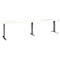 Schäfer Shop Select Schreibtisch ERGO-T 2.0 Big, elektr. höhenverstellbar, Rechteck, T-Fuß, B 3200 x T 800 x H 640-1300 mm, weiß/anthrazit