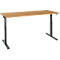 Schäfer Shop Select Schreibtisch ERGO-T 2.0, elektrisch höhenverstellbar, Rechteck, T-Fuß, B 1800 x T 800 x H 640-1300 mm, Buche/anthrazit