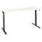 Schäfer Shop Select Schreibtisch ERGO-T 2.0, elektrisch höhenverstellbar, Rechteck, T-Fuß, B 1800 x T 800 x H 640-1300 mm, weiß/anthrazit