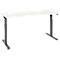 Schäfer Shop Select Schreibtisch ERGO-T 2.0, elektrisch höhenverstellbar, Rechteck, T-Fuß, B 1800 x T 800 x H 715-1205 mm, weiß/anthrazit