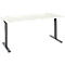 Schäfer Shop Select Schreibtisch ERGO-T 2.0, Rechteck, T-Fuß, B 1800 x T 800 x H 675-895 mm, weiß/anthrazit