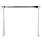 Schäfer Shop Select Schreibtisch ERGO-T, elektrisch höhenverstellbar, Rechteck, T-Fuß, B 1600 x T 800 x H 725-1185 mm, lichtgrau/weißaluminium