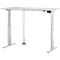 Schäfer Shop Select Schreibtisch ERGO-T, elektrisch höhenverstellbar, Rechteck, T-Fuß, B 1600 x T 800 x H 725-1185 mm, lichtgrau/weißaluminium