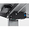 Schäfer Shop Select Schreibtisch ERGO-T, elektrisch höhenverstellbar, Rechteck, T-Fuß, B 1600 x T 800 x H 725-1185 mm, lichtgrau/weißaluminium