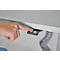 Schäfer Shop Select Schreibtisch ERGO-T, elektrisch höhenverstellbar, Rechteck, T-Fuß, B 1600 x T 800 x H 725-1185 mm, lichtgrau/weißaluminium