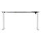 Schäfer Shop Select Schreibtisch ERGO-T, elektrisch höhenverstellbar, Rechteck, T-Fuß, B 1600 x T 800 x H 725-1185 mm, weiß/weißaluminium