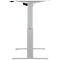 Schäfer Shop Select Schreibtisch ERGO-T, elektrisch höhenverstellbar, Rechteck, T-Fuß, B 1600 x T 800 x H 725-1185 mm, weiß/weißaluminium