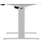 Schäfer Shop Select Schreibtisch ERGO-T, elektrisch höhenverstellbar, Rechteck, T-Fuß, B 1600 x T 800 x H 725-1185 mm, weiß/weißaluminium