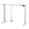 Schäfer Shop Select Schreibtisch ERGO-T, elektrisch höhenverstellbar, Rechteck, T-Fuß, B 1600 x T 800 x H 725-1185 mm, weiß/weißaluminium