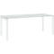 Schäfer Shop Select Schreibtisch LOGIN, 4-Fuß, B 1600 x T 800 x H 740 mm, lichtgrau/verkehrsweiß