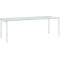 Schäfer Shop Select Schreibtisch LOGIN, 4-Fuß, B 1800 x T 800 x H 740 mm, lichtgrau/verkehrsweiß