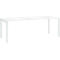 Schäfer Shop Select Schreibtisch LOGIN, 4-Fuß, B 1800 x T 800 x H 740 mm, weiß/verkehrsweiß