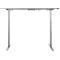 Schäfer Shop Select Schreibtisch LOGIN, elektrisch höhenverstellbar, Rechteck, T-Fuß, B 1800 x T 800 x H 645-1290 mm, lichtgrau/weißaluminium