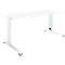 Schäfer Shop Select Schreibtisch LOGIN, manuell höheneinstellbar, C-Fuß, B 1200 x T 800 x H 660-820 mm, weiß/verkehrsweiß