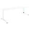 Schäfer Shop Select Schreibtisch LOGIN, manuell höheneinstellbar, C-Fuß, B 1600 x T 800 x H 660-820 mm, weiß/verkehrsweiß