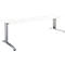 Schäfer Shop Select Schreibtisch LOGIN, manuell höheneinstellbar, C-Fuß, B 1800 x T 800 x H 660-820 mm, weiß/weißalu