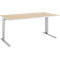 Schäfer Shop Select Schreibtisch Moxxo IQ, Rechteck, C-Fuß, B 1600 x T 800 x H 735 mm, Ahorn-Dekor