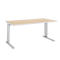 Schäfer Shop Select Schreibtisch Moxxo IQ, Rechteck, C-Fuß, B 1800 x T 800 x H 735 mm, Ahorn-Dekor