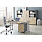 Schäfer Shop Select Schreibtisch SET UP, C-Fußgestell, 1600x800, eiche/weißalu 