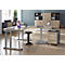 Schäfer Shop Select Schreibtisch SET UP, C-Fußgestell, 1600x800, eiche/weißalu 