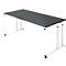 Schäfer Shop Select Schreibtisch SET UP, C-Fußgestell, 1800x800, graphit/weiß 