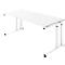 Schäfer Shop Select Schreibtisch SET UP, C-Fußgestell, 1800x800, weiß/weiß 