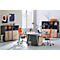 Schäfer Shop Select Schreibtisch Start Off, A-Fuß, Rechteck, Stahl/Holz, B 1600 x T 800 x H 735 mm, Eiche-Dekor