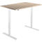Schäfer Shop Select Schreibtisch Start Off, elektrisch höhenverstellbar, Rechteck, T-Fuß, B 1200 x T 800 x H 755-1255 mm, Eiche/weiß