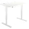 Schäfer Shop Select Schreibtisch Start Off, elektrisch höhenverstellbar, Rechteck, T-Fuß, B 1200 x T 800 x H 755-1255 mm, weiß 